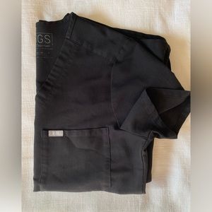 Figs black Catarina scrub top